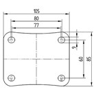 TENTE hjul 3470 DVJ 125 P62 FAD