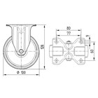 TENTE hjul 3478 DVJ 100 P62 FAD