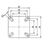 TENTE hjul 2470 PJI 050 P40