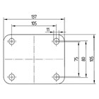 TENTE hjul 3470 UOH 160 P63 FAD.