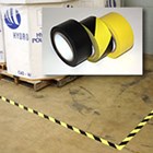 Safety tape 50mm x 33m Sort/Gul