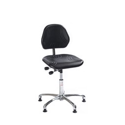 Arbejdsstol Comfort 61 cm alu base højde 63-89